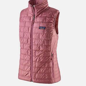 Womens Large Patagonia Nano Puff Vest In Light Star Pink Size Large Dusty Rose